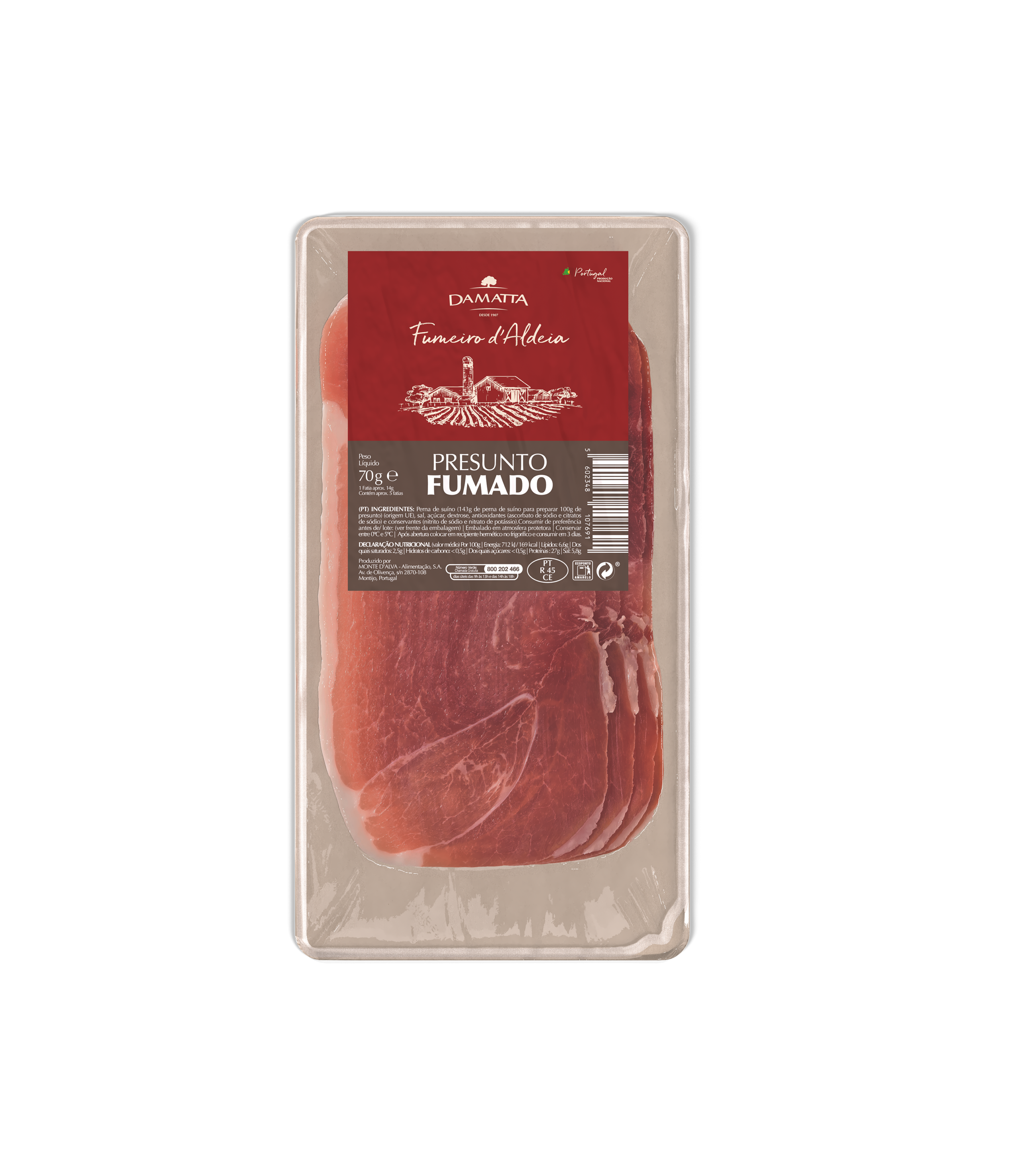 Presunto Fumado Fatias Finas 70g